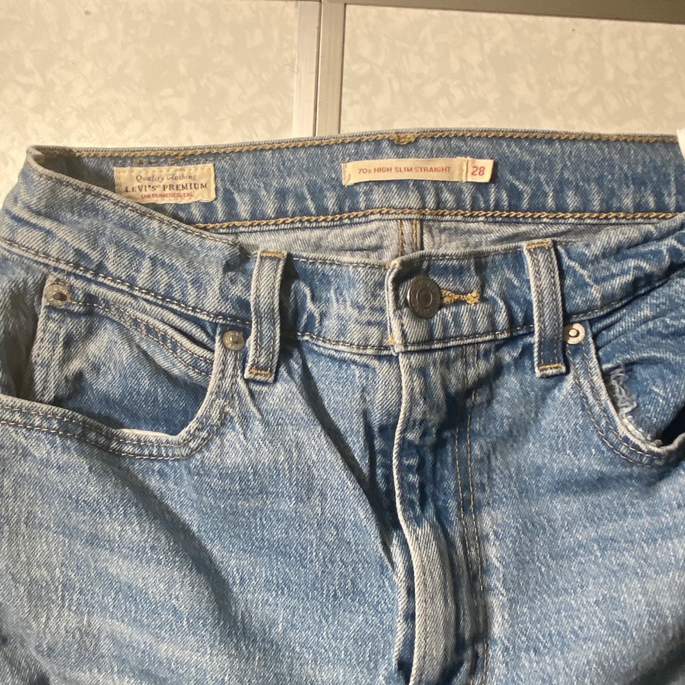 Levis 501 slim strait denim